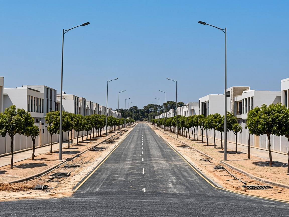 Electric infrastructure with street lights